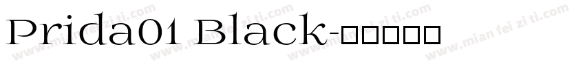 Prida01 Black字体转换